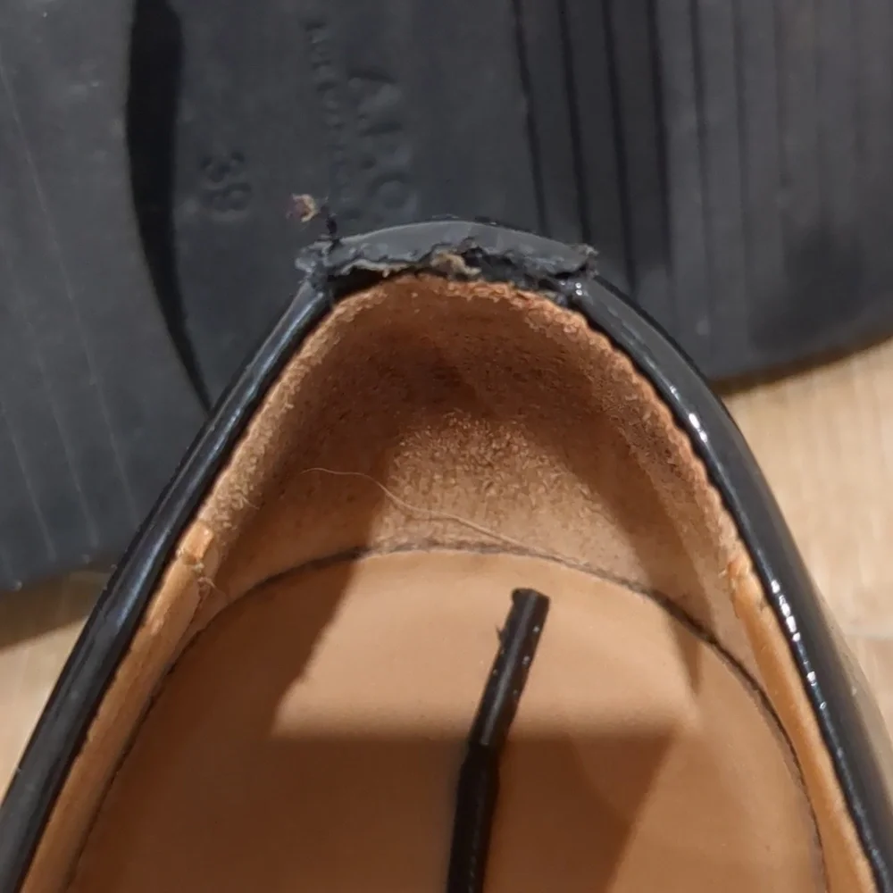 A.P.C. Black Patent Leather Oxfords Size 39  Women's 9 - Picture 7 of 12